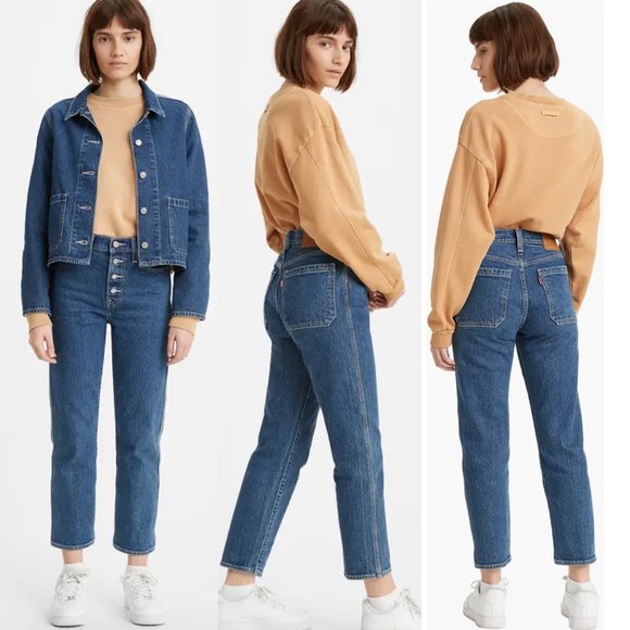 Levi's Wedgie Straight High Waisted Utility Jeans - Picture 5 of 16